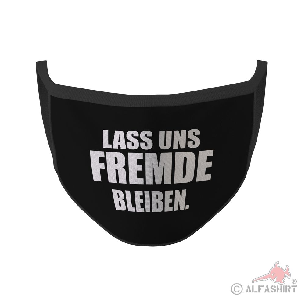 Mouth Nose Mask Let's Stay Stranger Fun Humor Clearance Regulation # 35275