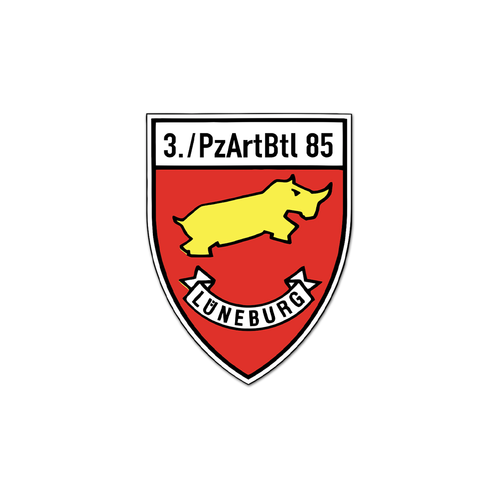 Sticker 3 PzArtBtl 85 Lüneburg Panzer Artillery Panzer Artillery 7cm #A6519