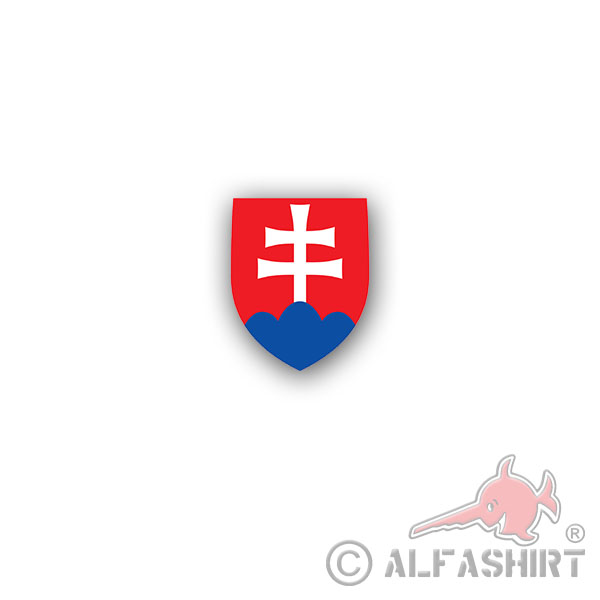 Aufkleber/Sticker Slowakei Flagge Slovensko Slowakische Republik 6x7cm A3009