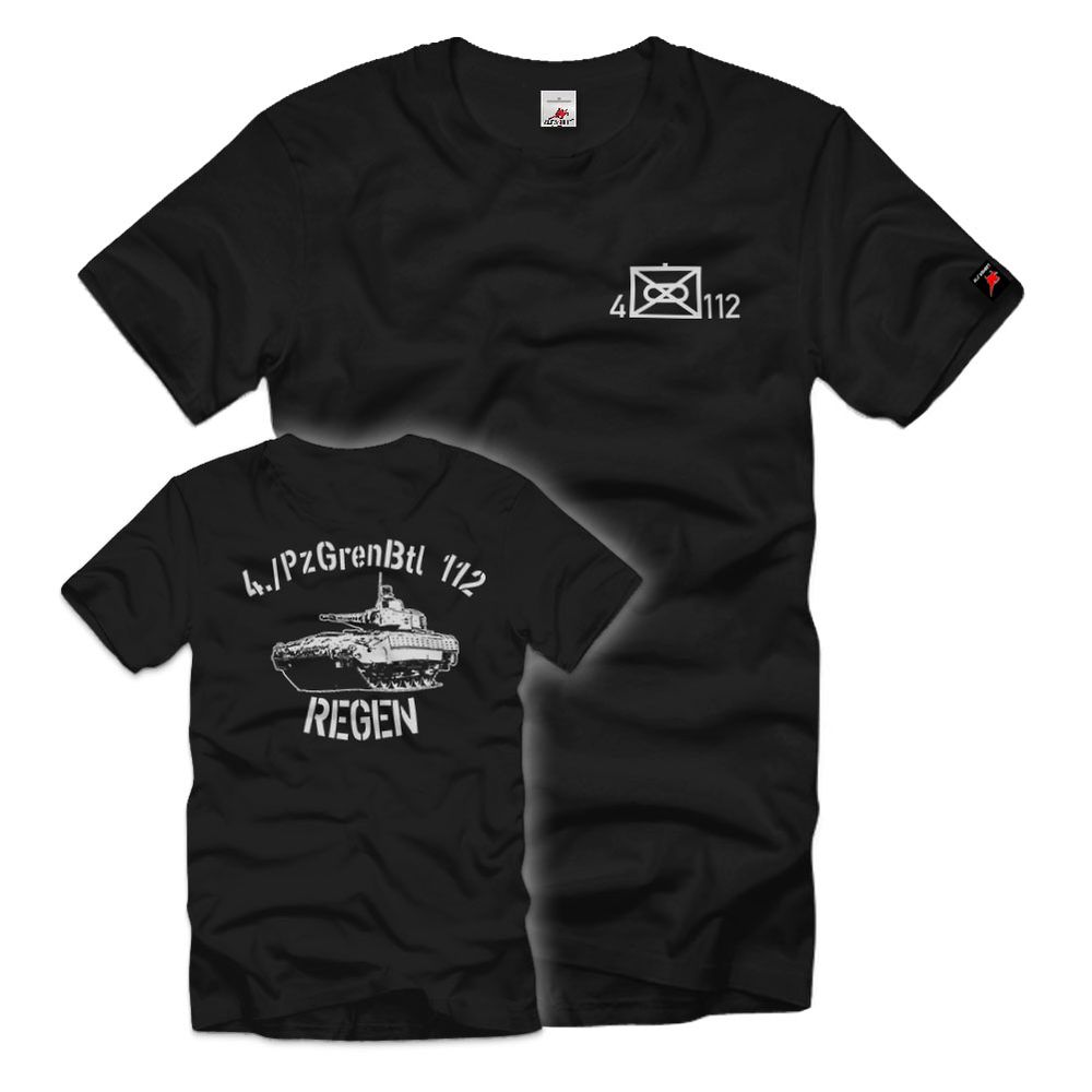 4 PzGrenBtl 112 Spz Puma Panzergrenadier-Bataillon Regen Kompanie T-Shirt#33213