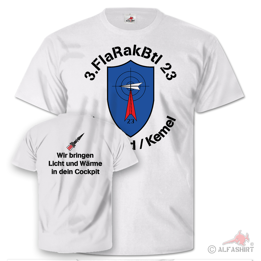 3 FlaRakBtl 23 Heidenrod Kemel Licht & Wärme Flugabwehr - T Shirt #26254