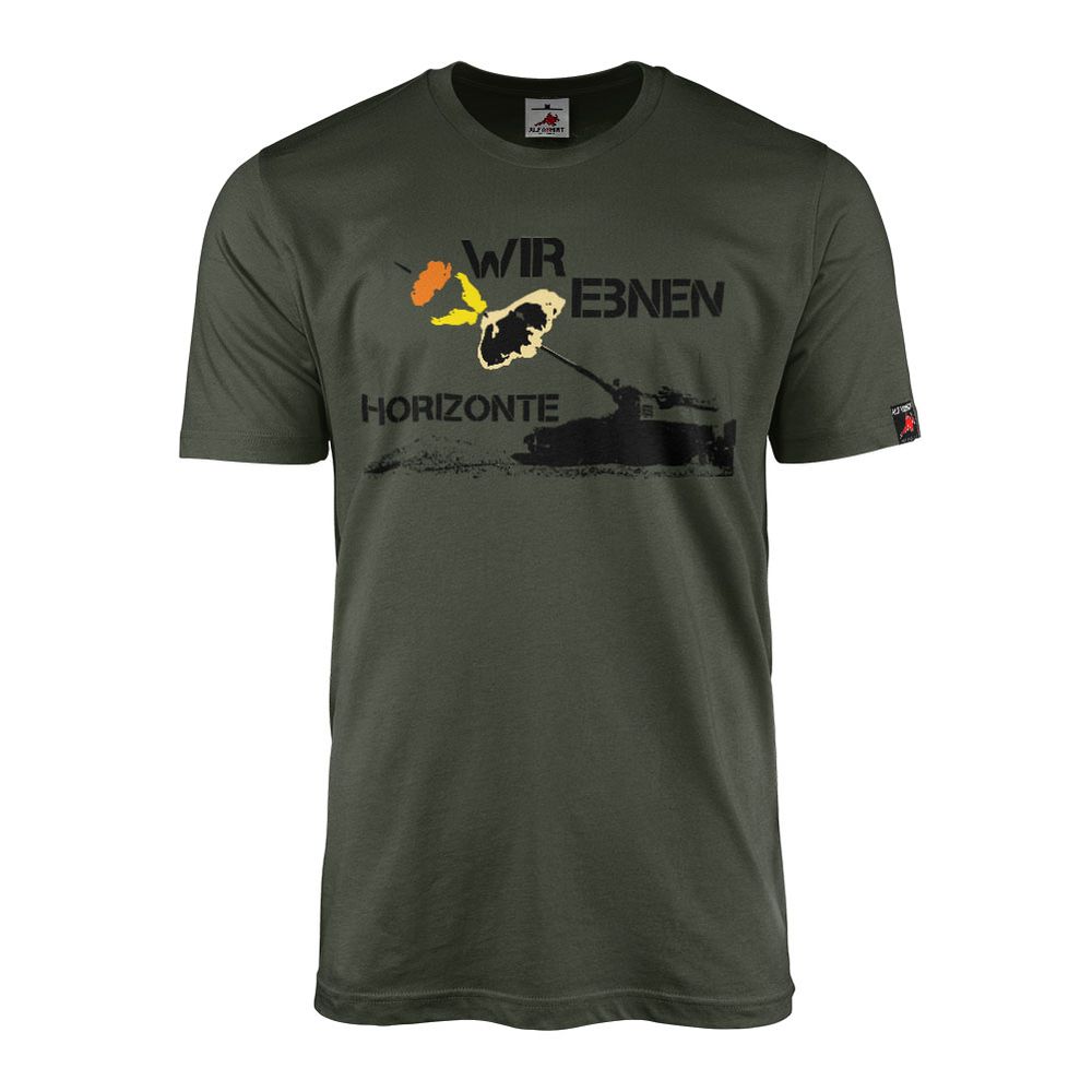 T-Shirt We're paving the way for new horizons German Armed Forces Artillery Panzerhaubitze PzH 2000 #15442