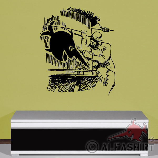 Wall decal laughing swordfish U96 submarine 96 draftsman tower 45x53cm # A3690