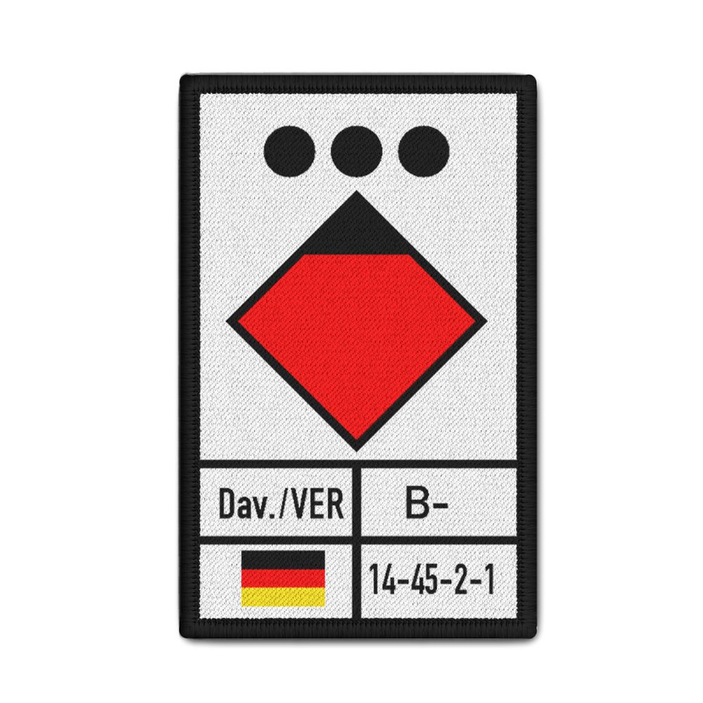 Rank Patch Zugführer Feuerwehr Rettungsdienst Leitstelle Wache 9,8x6cm#34153