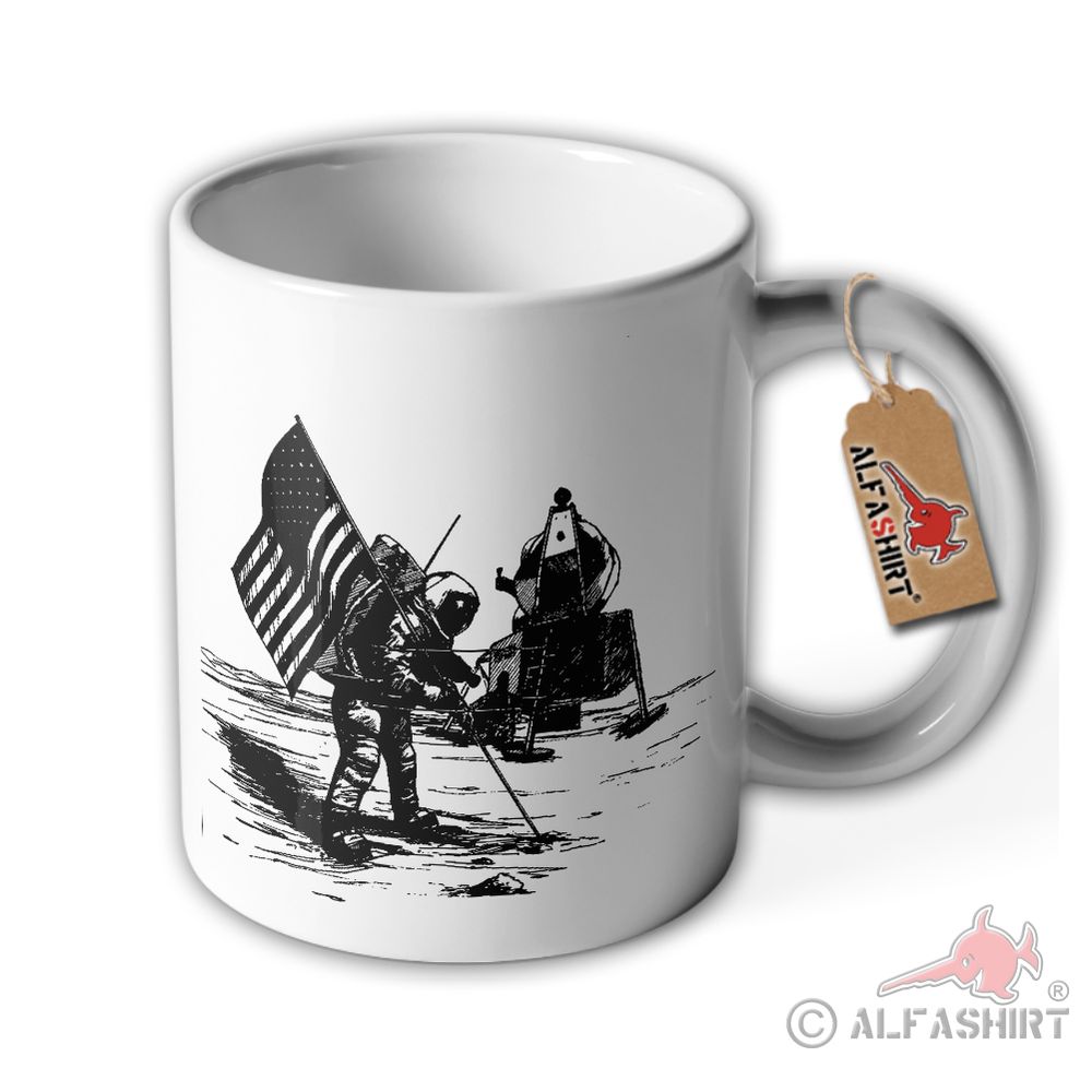Tasse Apollo 11 Neil Armstrong Buzz Aldrin Mondlandung 1950 Menschheit #38941