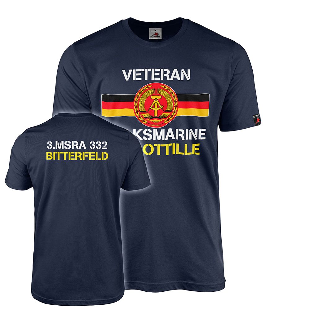 Volksmarine 1 Flotilla 3 MSRA 332 Bitterfeld Veteran T-Shirt #46954