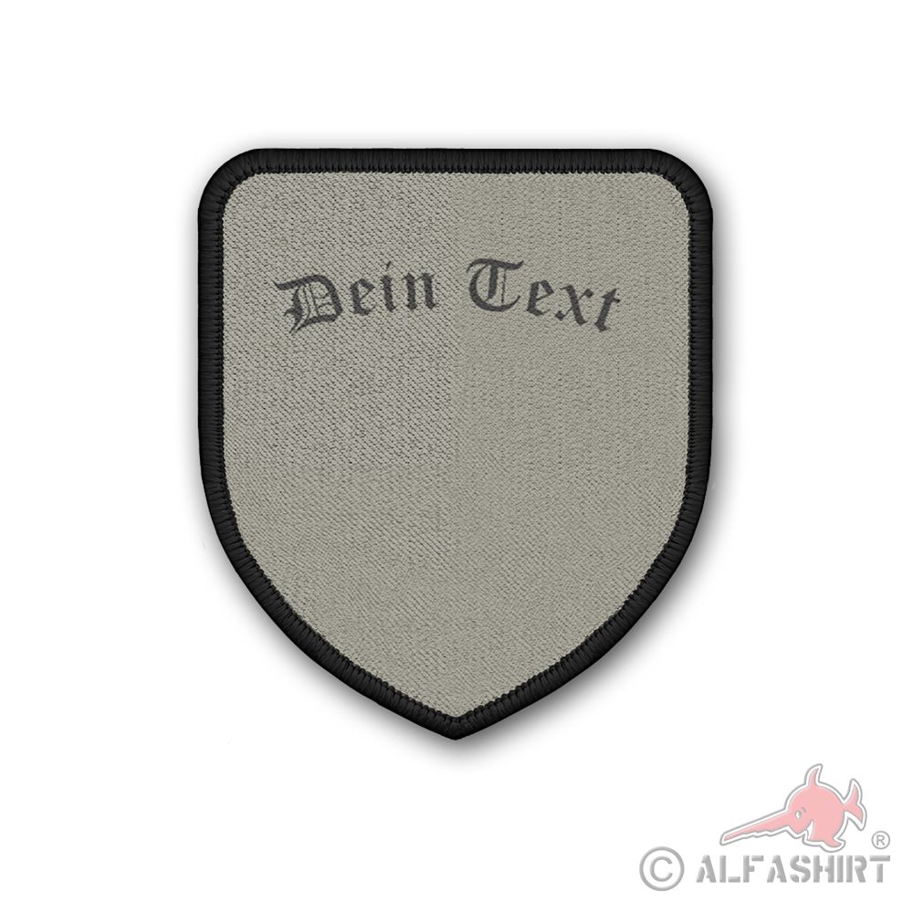 Patch Your Text Personalized Old English Desired Text RK 75x65mm # 37631