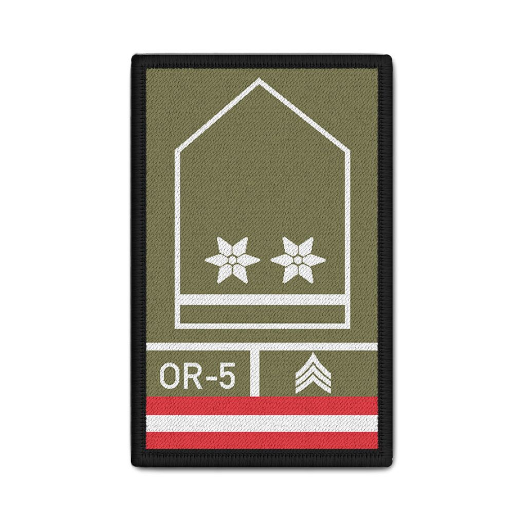 Rank Patch Bundesheer Oberwachtmeister Rank Austria 9.8 x 6cm # 37102
