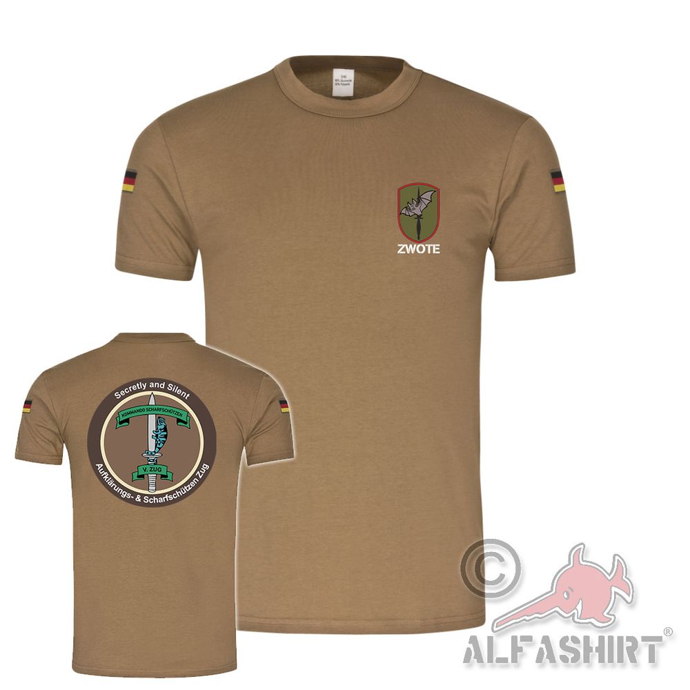 BW Tropenshirt Kommando Scharfschützen 5 Zug Aufklärungszug #44358
