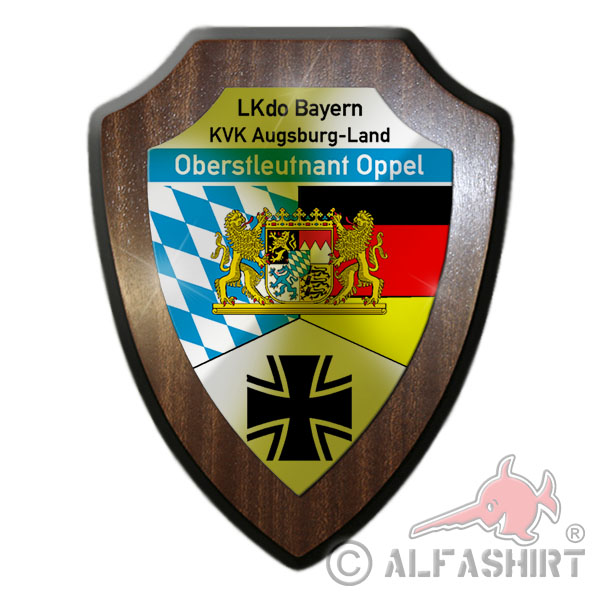 Wappenschild LKdo Bayern KVK Augsburg Land TYP2#39341