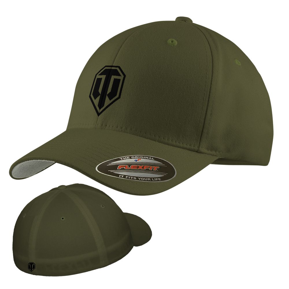 WOT SIGNATURE cap olive Flexfit #46696