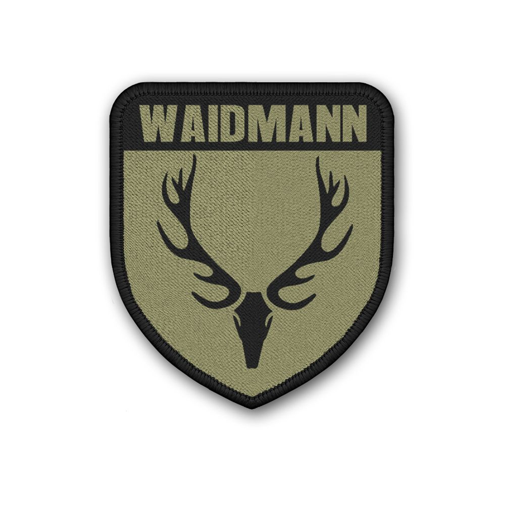 Waidmann Jäger Abzeichen Revier Förster Jagdschutz Hirsch Geweih Patch #32742