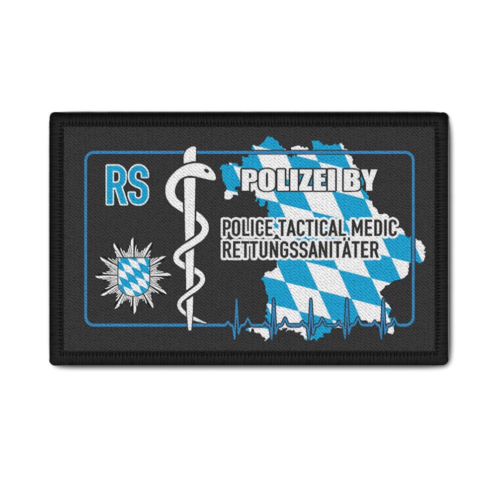 Patch RS Rettungssanitäter Bayern BY Polizei Beamter Tactical Medic #47654