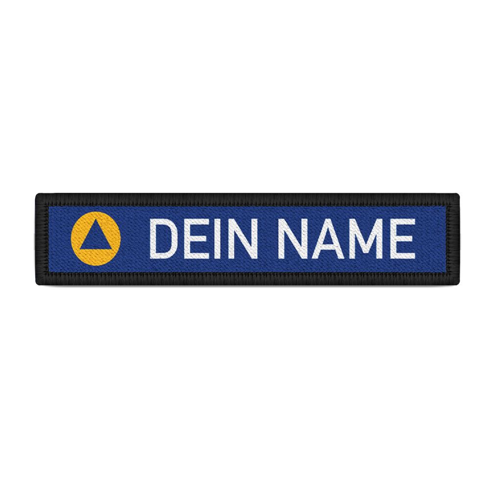 Namenspatch 12,5x2,5cm personalisiert Zivilschutz #K03516
