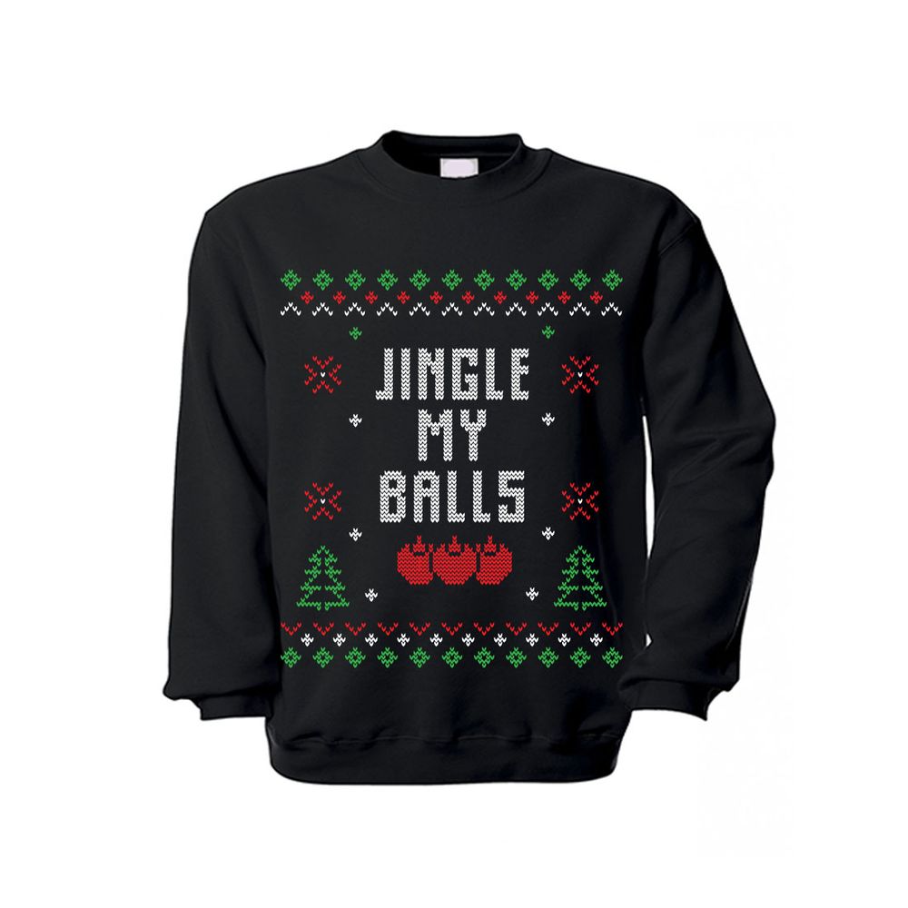Sweaters Jingle my Balls Cojones Nuts Hangers Eggs Humor Fun Christmas # 33207
