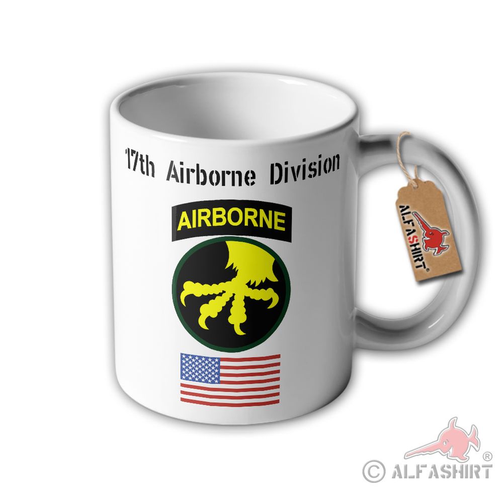 Tasse 17th Airborne Division United States Army Us Paratrooper Wappen #32279