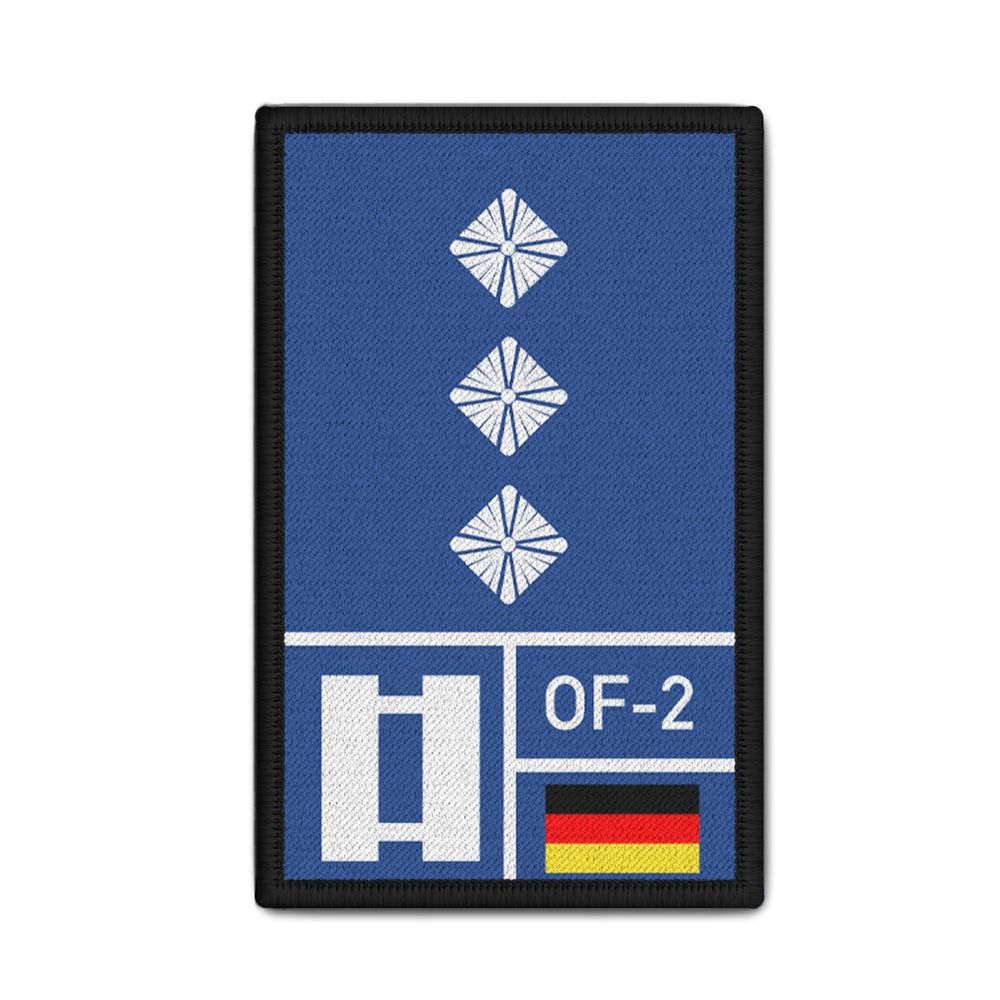 Rank Patch Bundeswehr Heer Luftwaffe Marine Navy Blau #BW-Patch