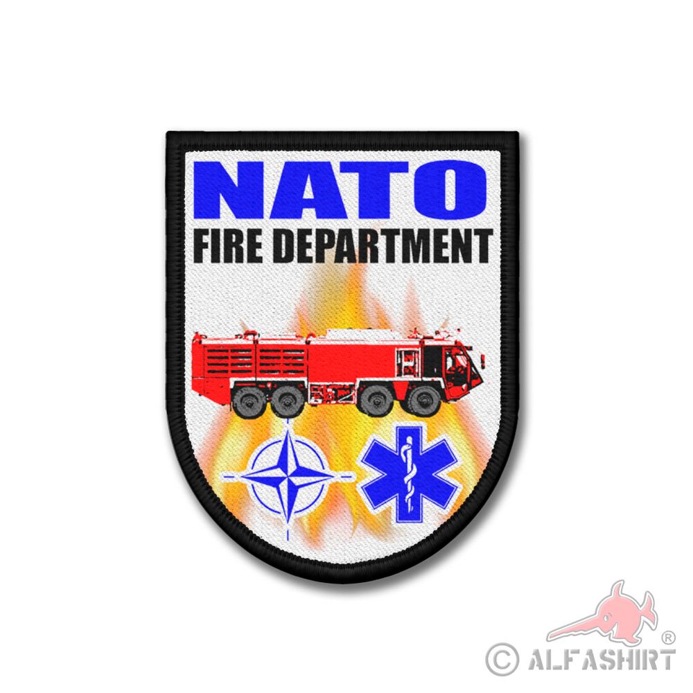 Patch NATO fire department Flugplatz Löschfahrzeug Feuerwehr #40320