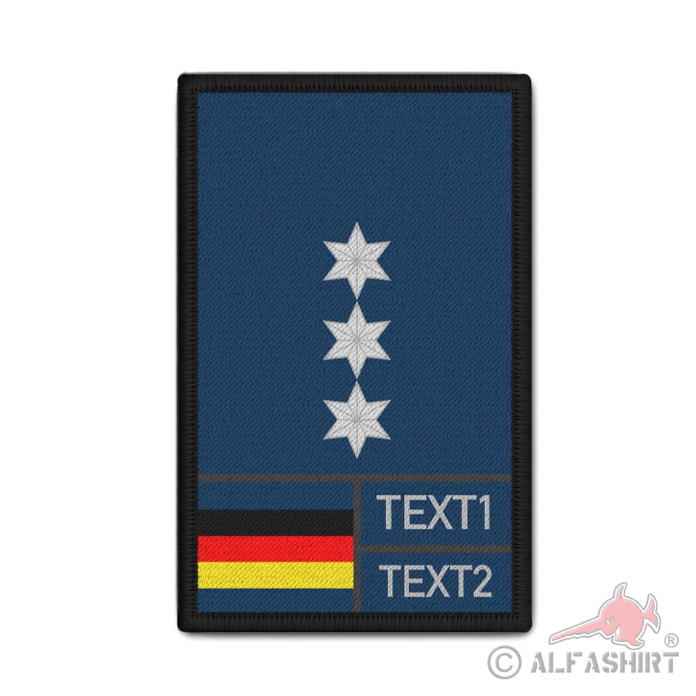Police Chief Commissioner Federal Police Service Patch PHK PHKin Stern Blood # 38852