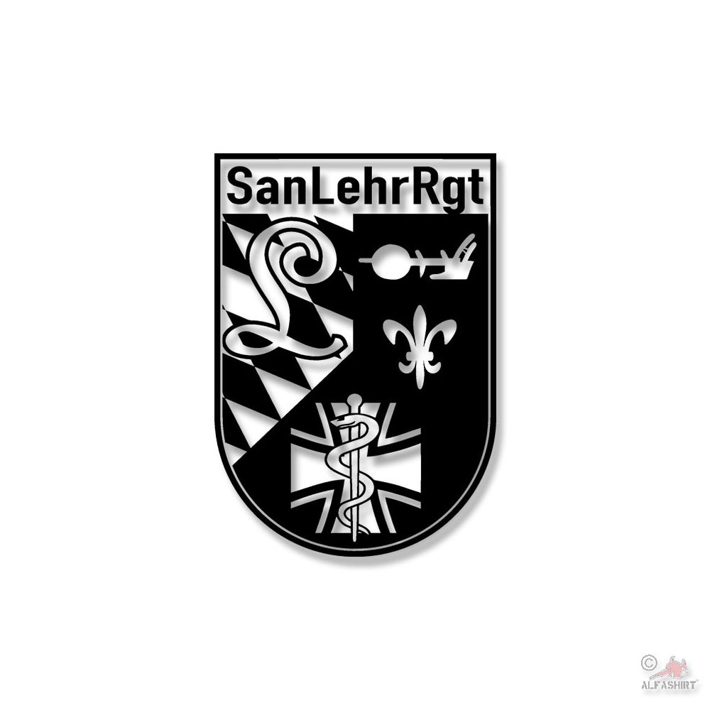Sanitätslehrregiment TYP3 SanLehrReg Bundeswehr Sticker Sticker 15x10cm # A4547