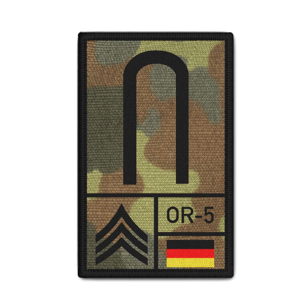 Rank Patch Bundeswehr Heer Luftwaffe Marine Flecktarn #BW-Patch