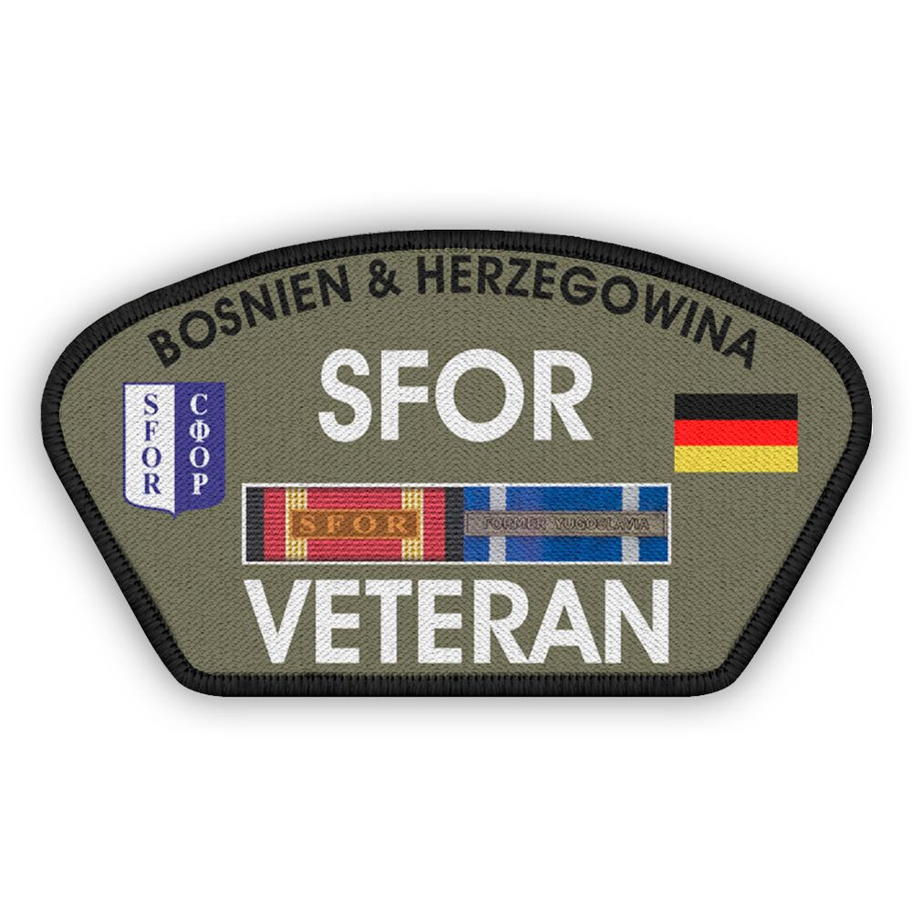 Veteran Patch SFOR Bundeswehr Bosnien Herzegowina BW Aufnäher #45303