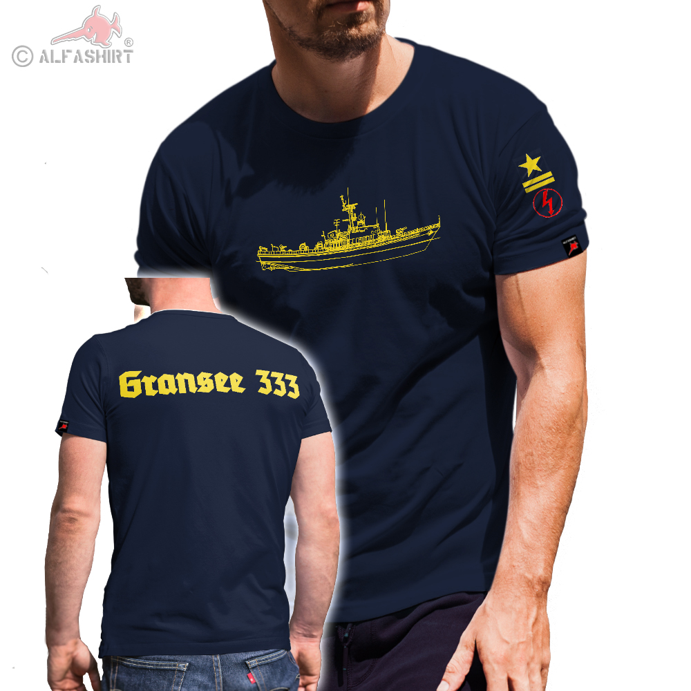 Gransee 333 Stabsmatrose Funk Flotille Dienstzeit Volksmarine NVA T Shirt #30736