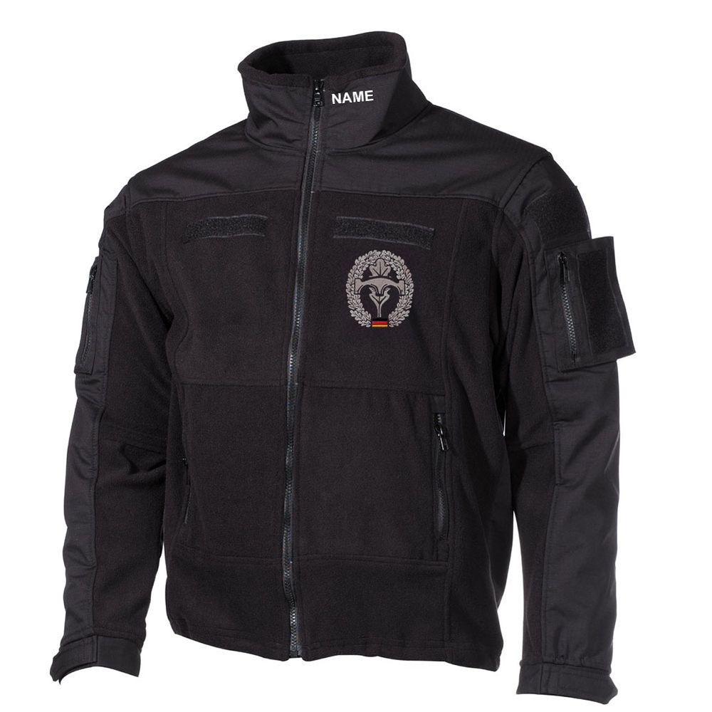 Combat fleece jacket EMBROIDERED pioneer Bundeswehr soldier name PiBtl #30490