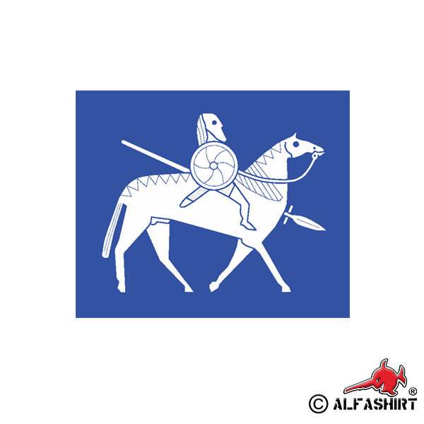 Paint Stencil Stickers Celtic Horseman Viking Horse Shield 15x12cm A635