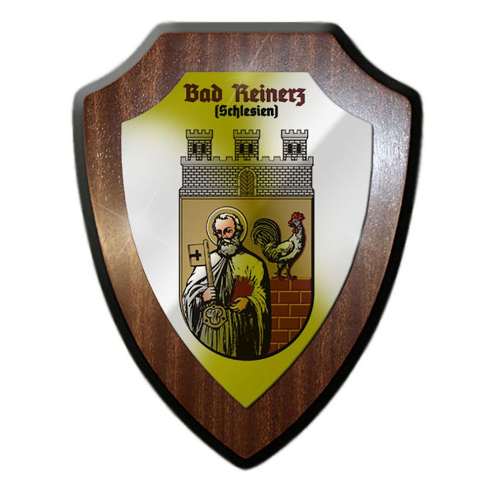 Wappenschild Bad Reinerz Schlesien Niederschlesien Heimat Wappen Stadt #23507