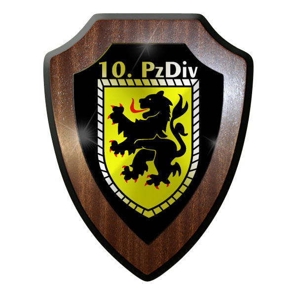 Wappenschild / Wandschild -10 Panzerdivision BW Bundeswehr Wk2 Soldaten #9657