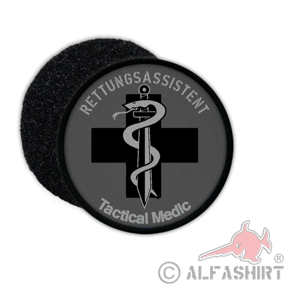 Patch Rettungsassistent Aufnäher Klett Sanitäter Polizei Bundeswehr BW. #32618