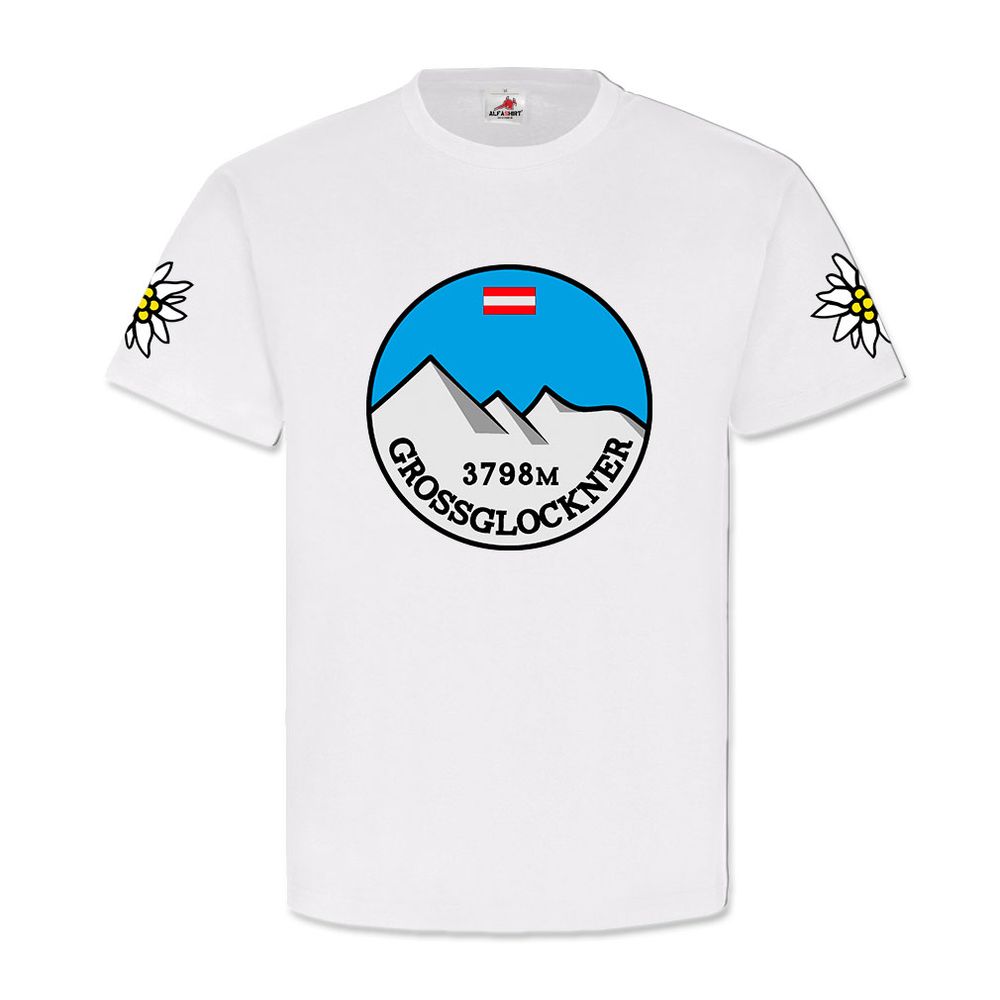 Großglockner höchster Berg Österreich Berge Alpen- T Shirt #11136 
