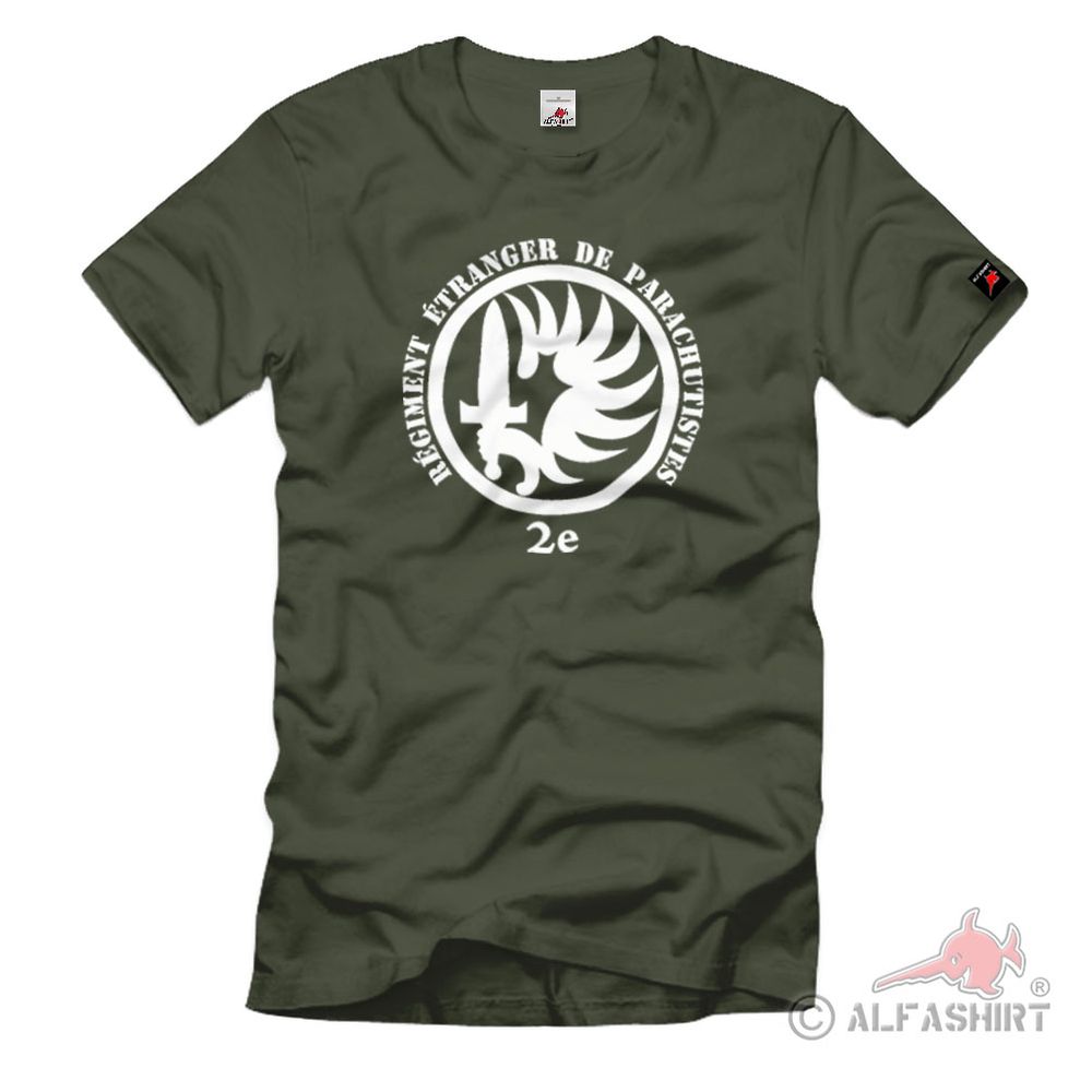 2nd Régiment Étranger de Parachutistes Paratroopers Foreign Legion TShirt # 1188