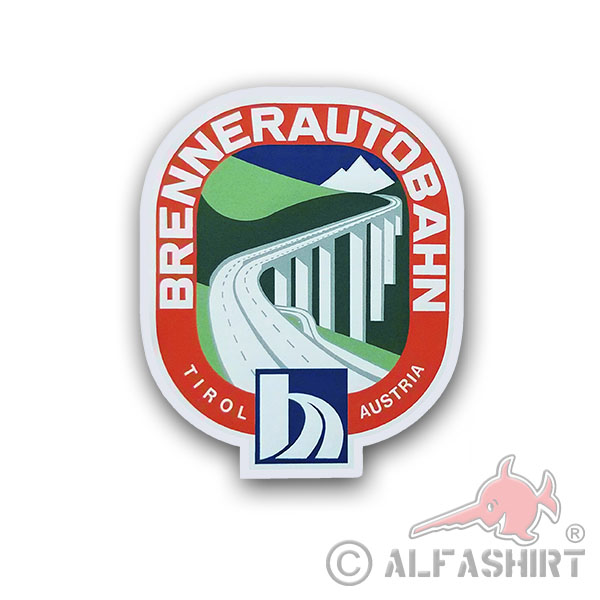 Brenner Motorway Sticker Tyrol Austria Autobahn Motor Vehicle 10x8cm # A4533