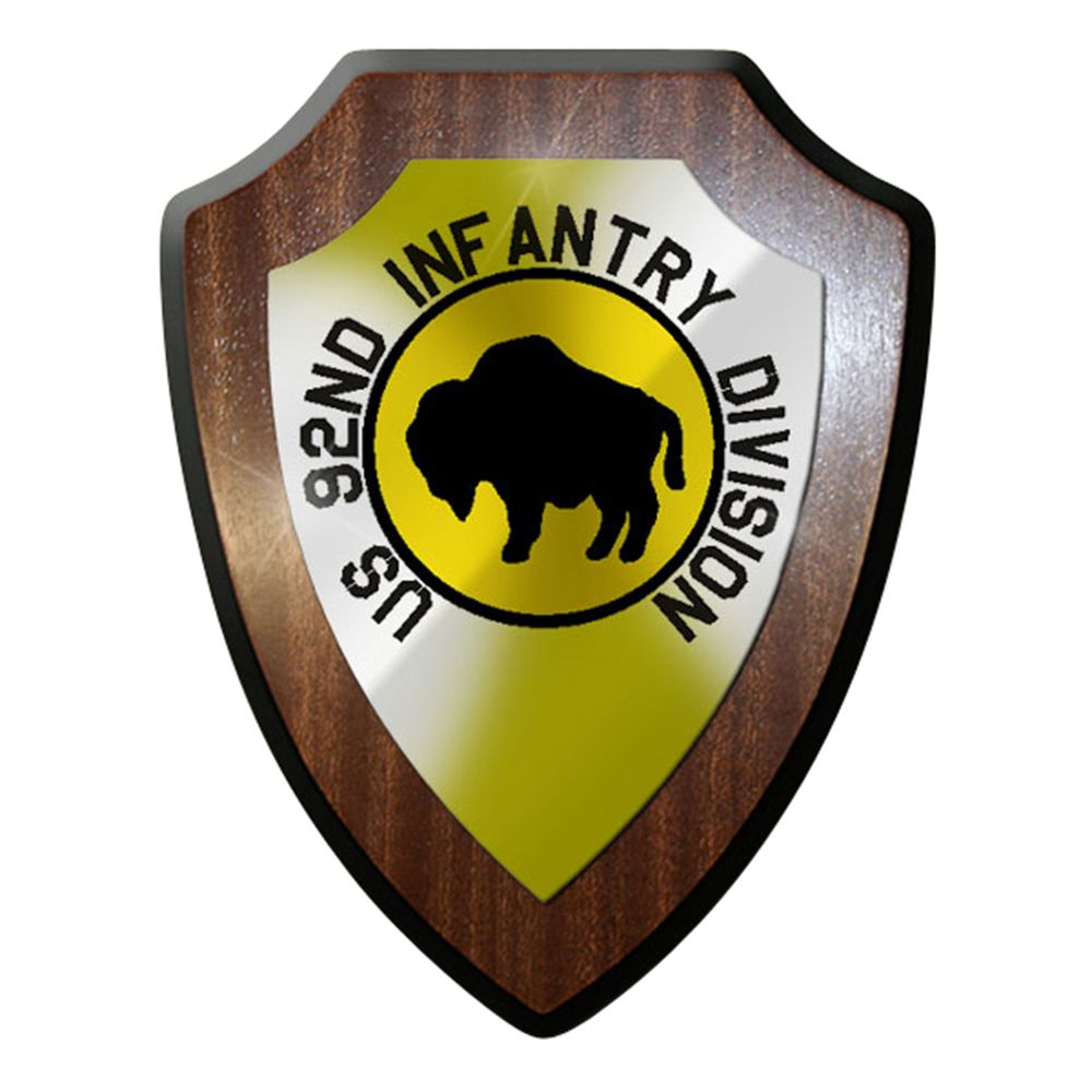 Coat of Arms / Wall Shield / Emblem - US 92nd Infantry Division United #7072