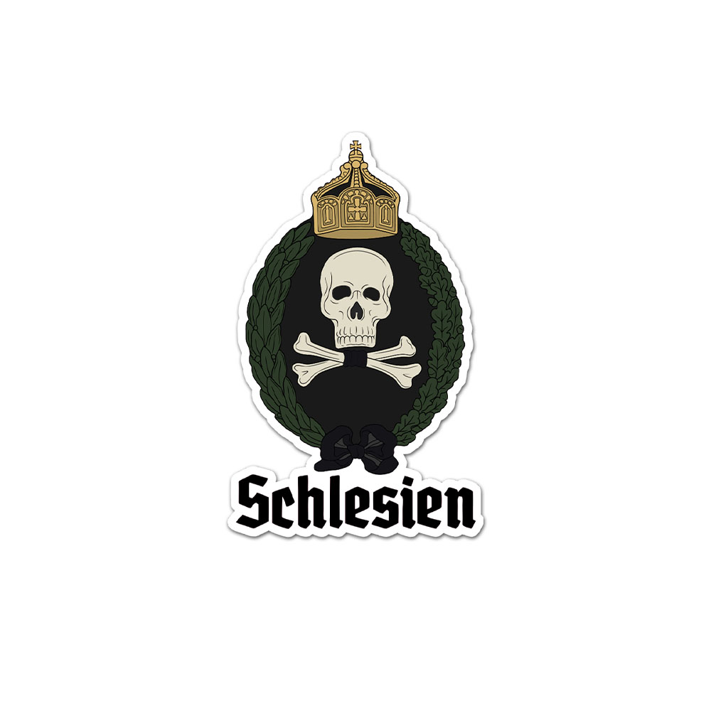 Totenkopfhusaren Preußischer Totenkopf Leib-Husaren-Regiment Eichenlaub Lorbeerkranz #A7378