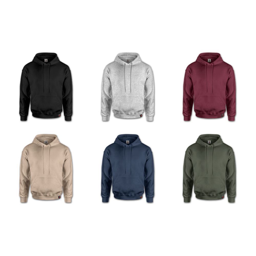 Hoodie color overview sample package unisex hoodie black gray #46401