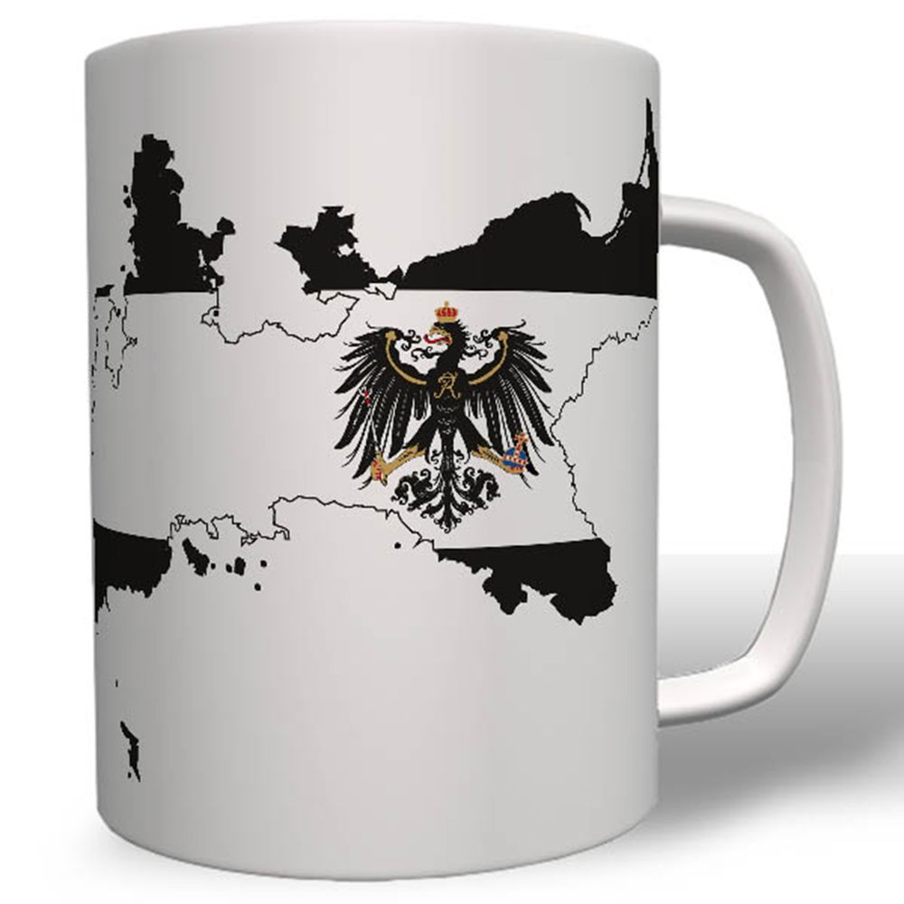 Preußen Königreich Land Landkarte Flagge Wappen Tasse #16663
