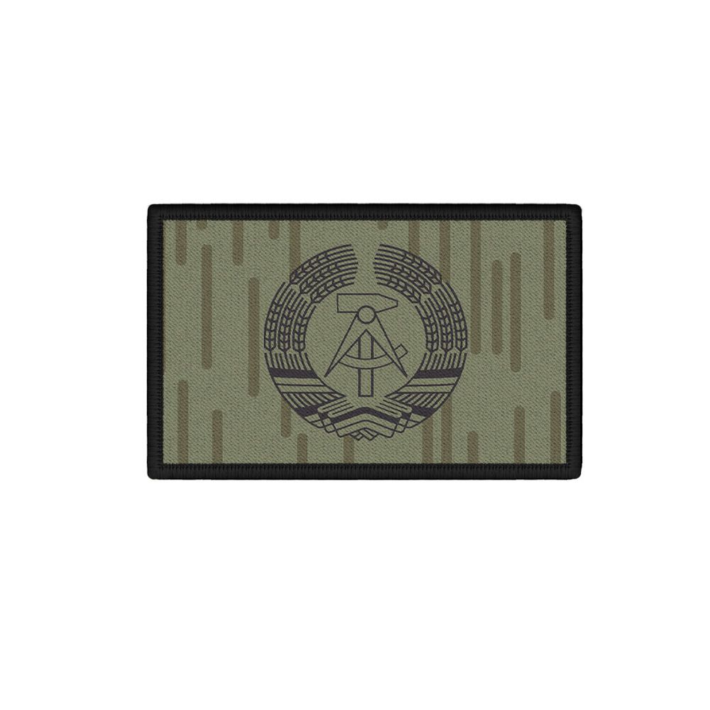 Patch DDR NVA Flagge Strichtarn Hammer Zirkel Nationale Tarn 7,5 x 4,5 #35291