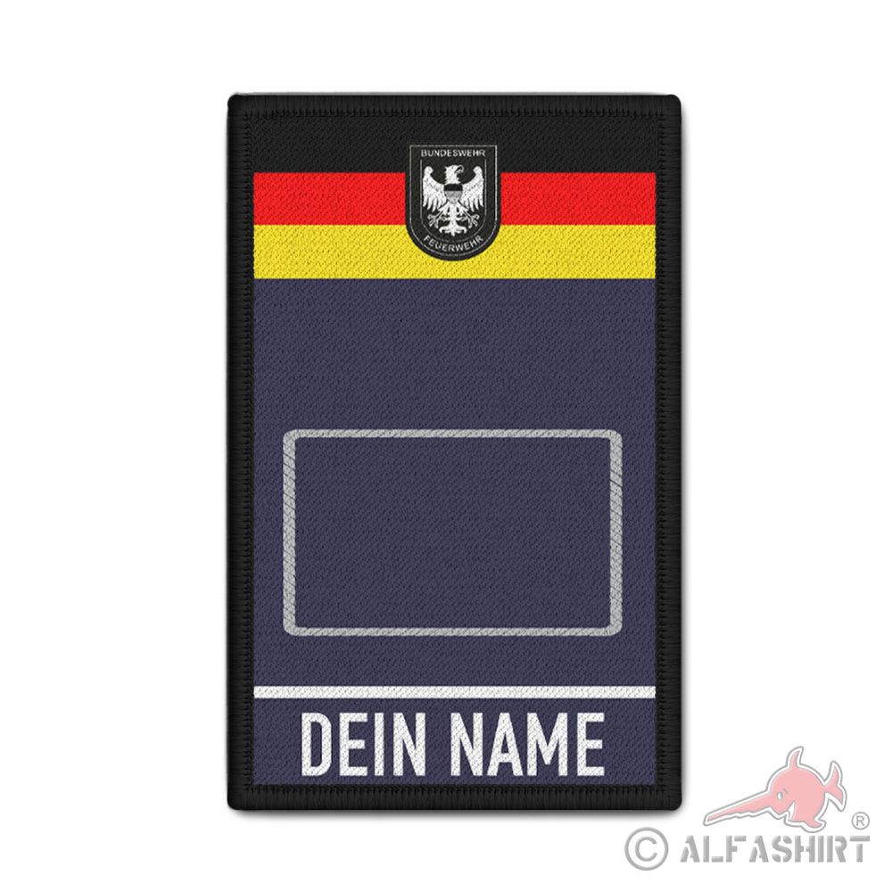 Patch personalisiert Feuerwehr Bundeswehr BW Adler Brandoberinspektor  #42638