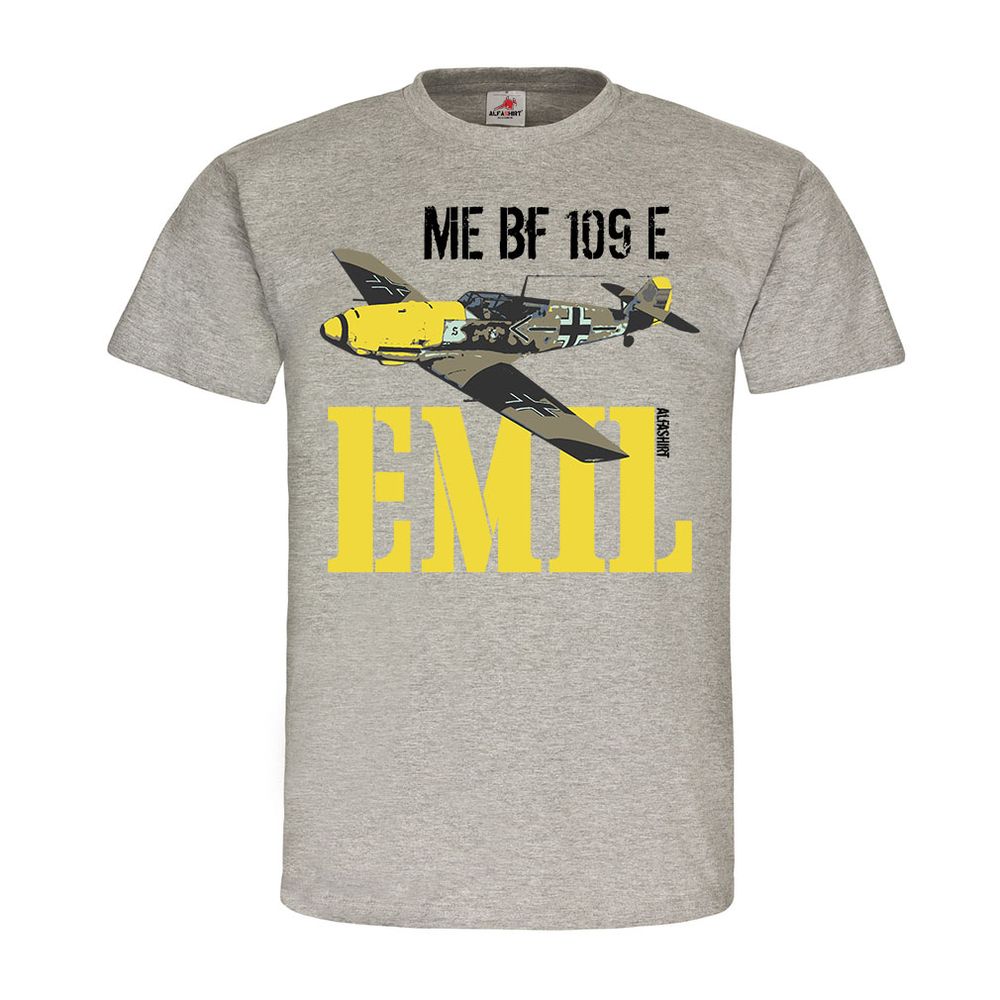 Me Bf 109 E Emil Flugzeug Luftwaffe Jagdflugzeug Pilot Flieger Hemd #22439