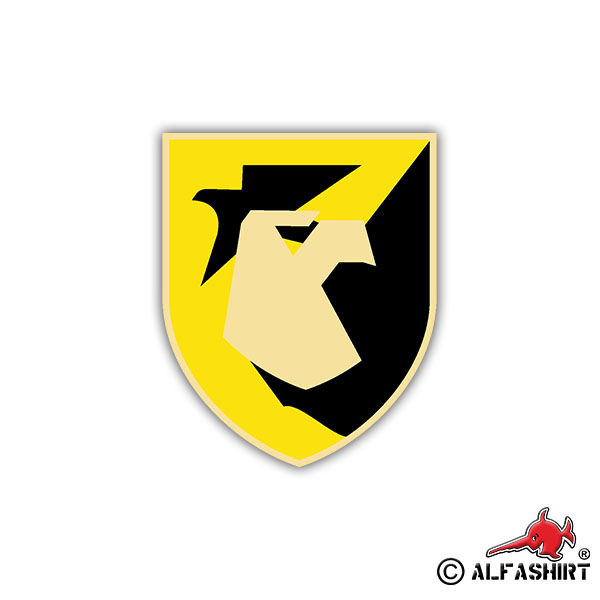 Aufkleber/Sticker FmRgt 33 Wappen Abzeichen Fermelderegiment BW 7x6cm A1224