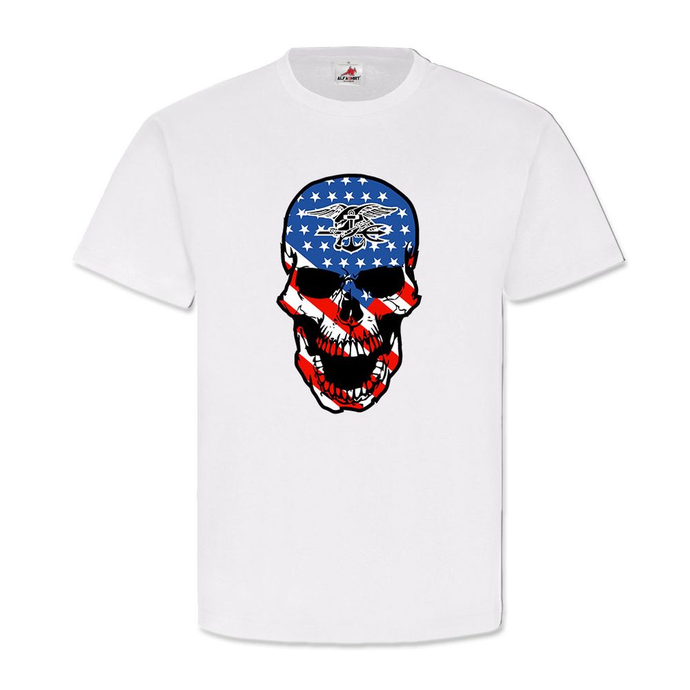 US Navy Seals Skull United States Skull SEAL T Shirt # 12497