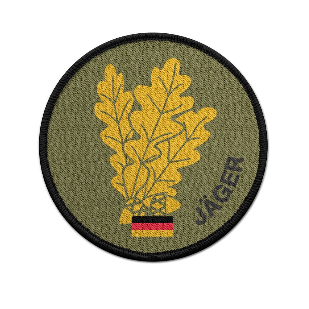 Patch Jäger Eichenlaub BW Jägertruppe Einzelkämpfer Barett Aufnäher #23253
