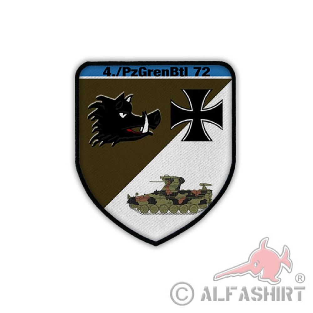 Patch / Aufnäher - 4 Kompanie PzGrenBtl 72 Panzergrenadier Bataillon #19593