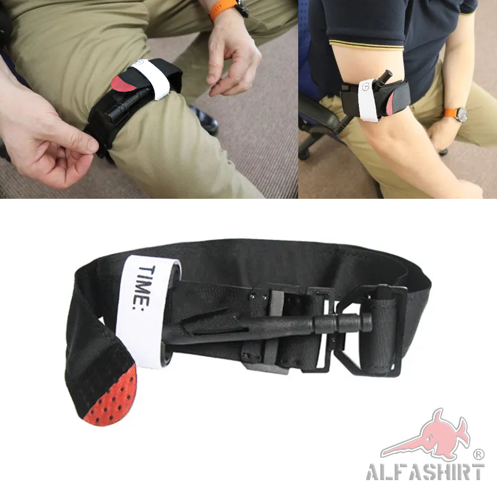 TOURNIQUET COMBAT BLACK First Aid Medical Bleeding Military Medic #43374