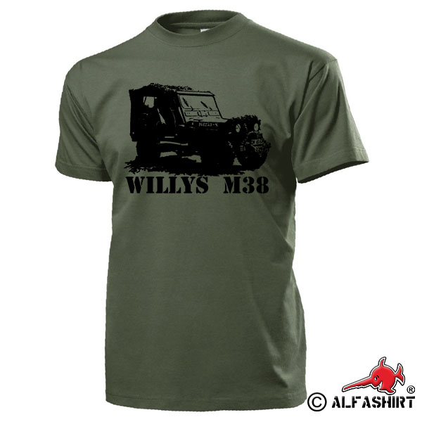 Willys M38 Us Army Military Land Rover Vintage Car USA Willys MB T Shirt # 17109