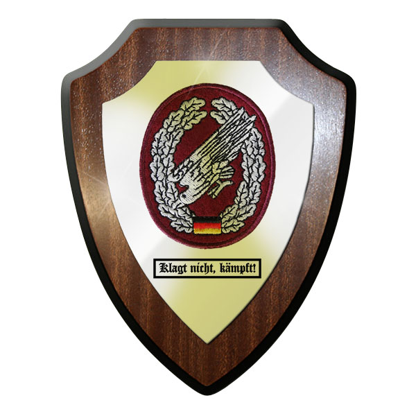 Wappenschild - Klagt nicht, kämpft! Fallschirmjäger Adler Bund - #11750