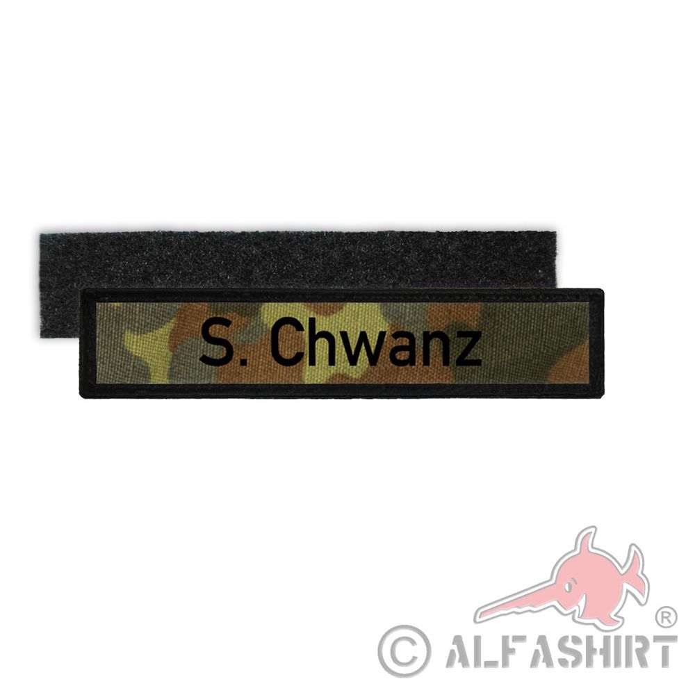 Patch Namens-Schild S Chwanz Bundeswehr Spaß Abgänger Kamerad Tarn #35029